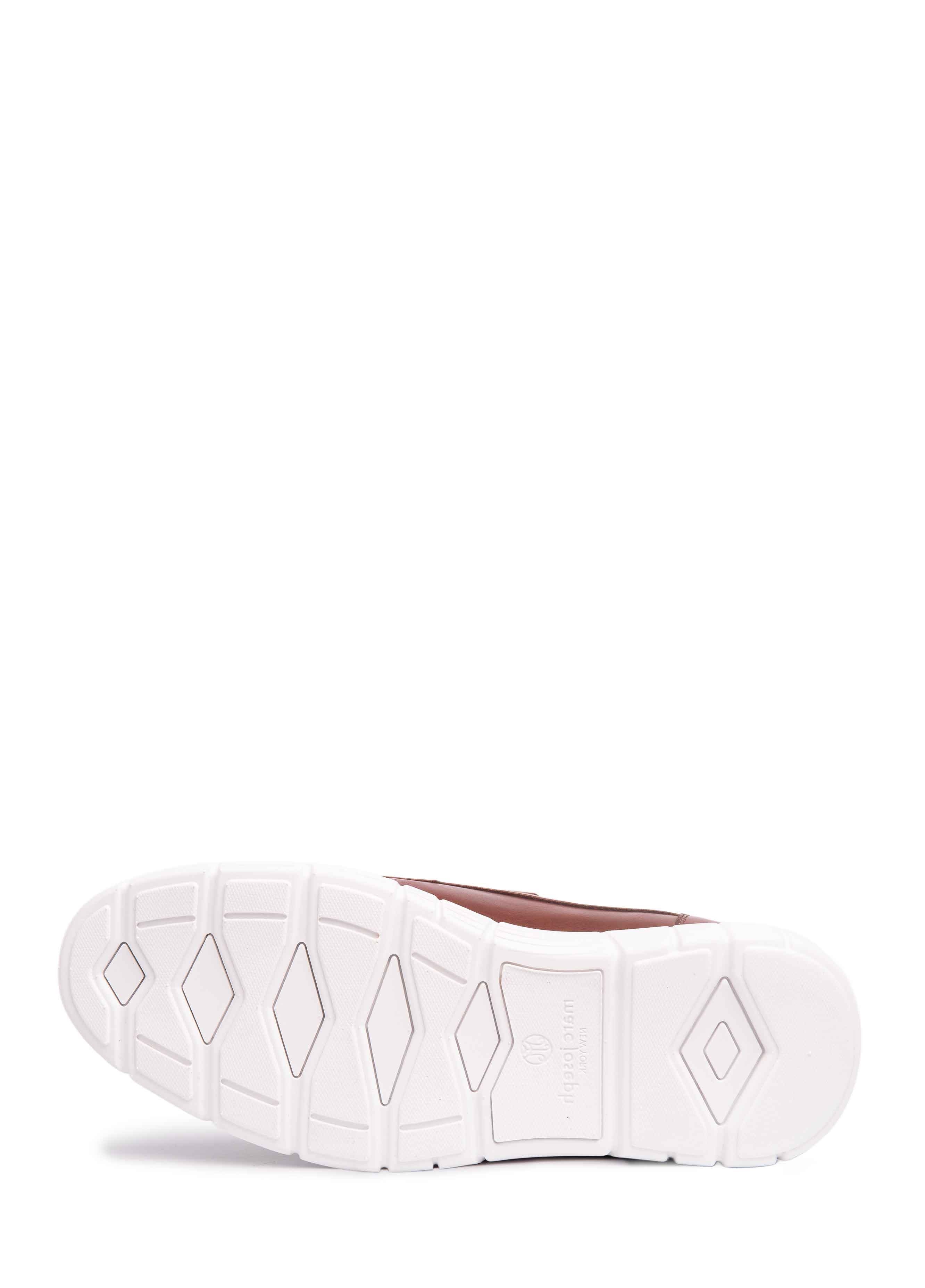 Edward Street Hands Free Technology Leather Perforated Oxford, Alternate, color, Cognac Napa Leather