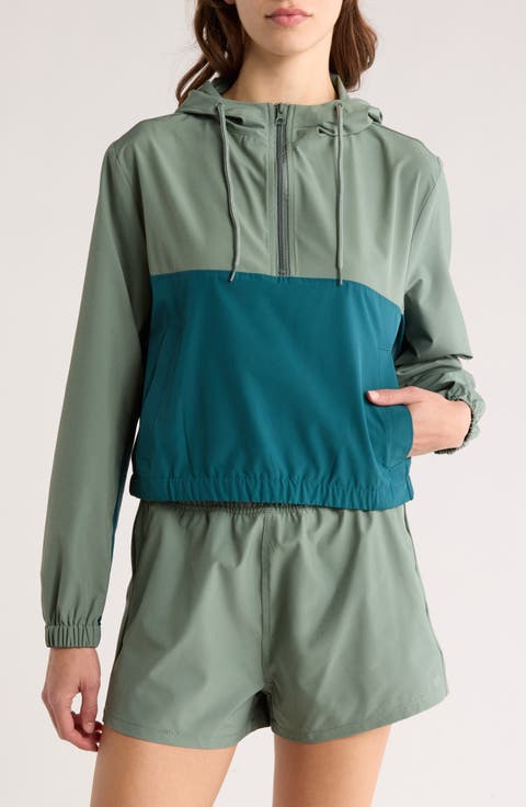 Wind Up Colorblock Quarter Zip Hoodie