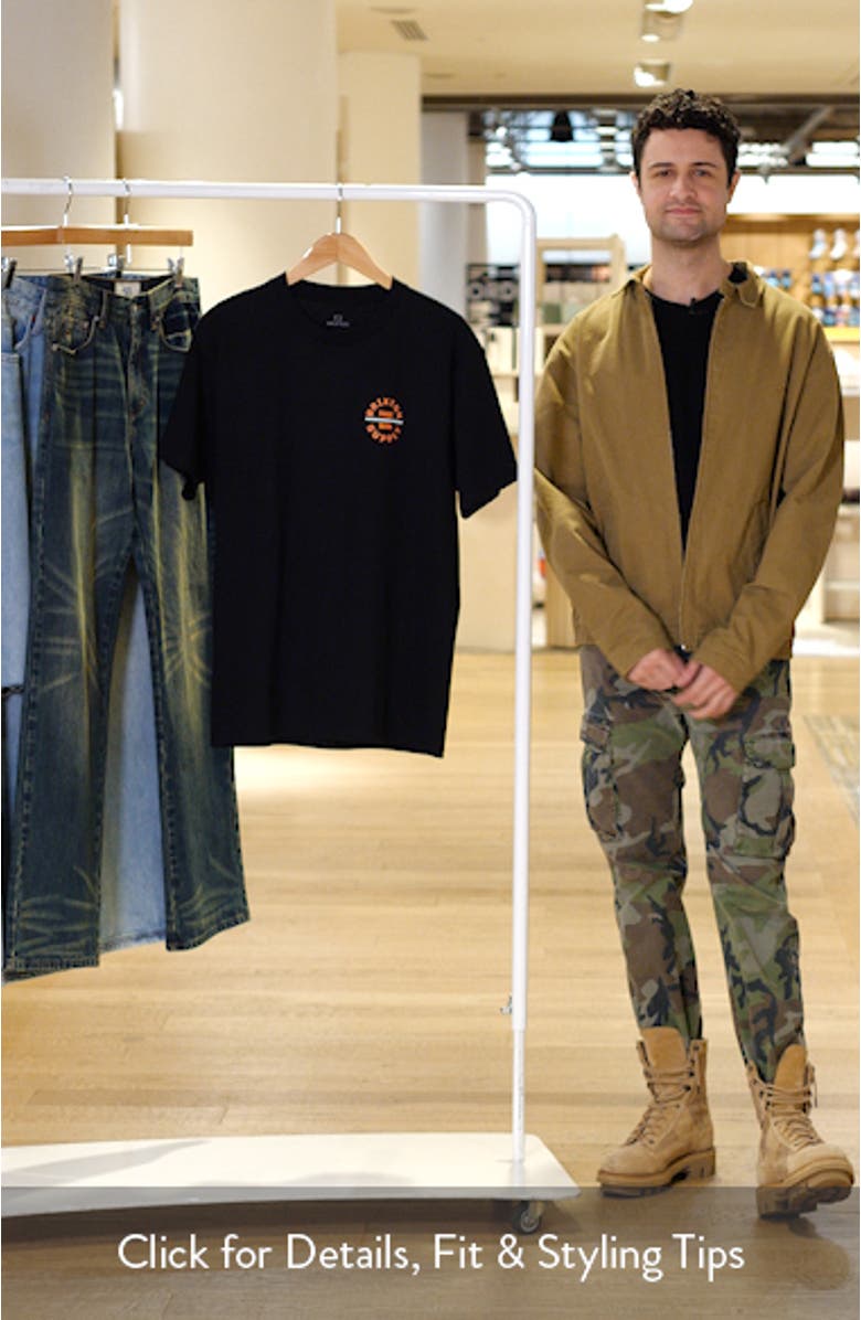 Oath V Cotton Logo Graphic T-Shirt, sales video thumbnail