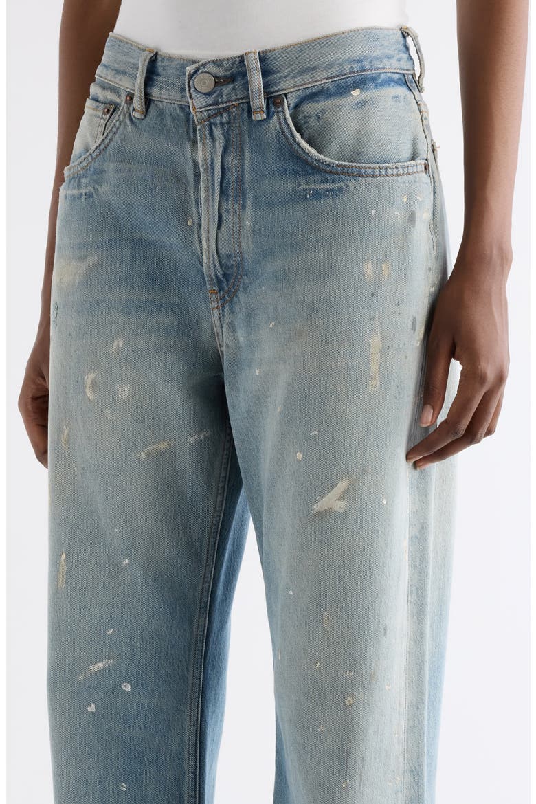 2021F Trafalgar Paint Splatter Flare Jeans, Alternate, color, LIGHT BLUE