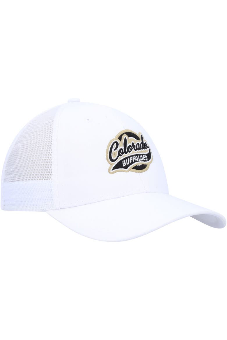 Men's Ahead White Colorado Buffaloes Brant Trucker Adjustable Hat, Alternate, color, White