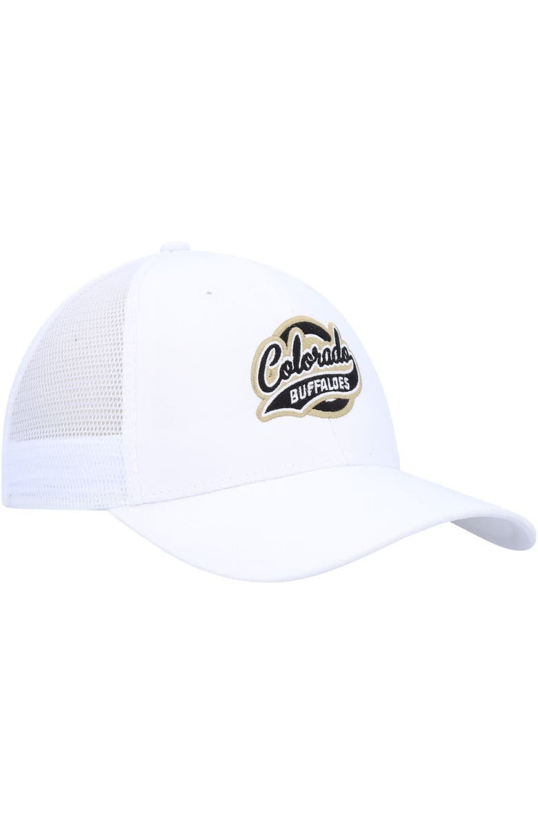 AHEAD Men's Ahead White Colorado Buffaloes Brant Trucker Adjustable Hat, Alternate, color, White