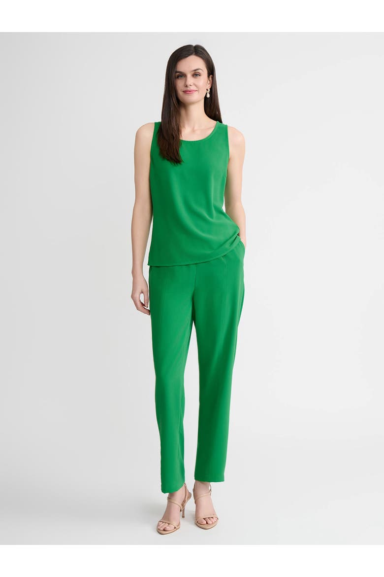 Classic Crepe de Chine Tank Top, Alternate, color, Clover Field