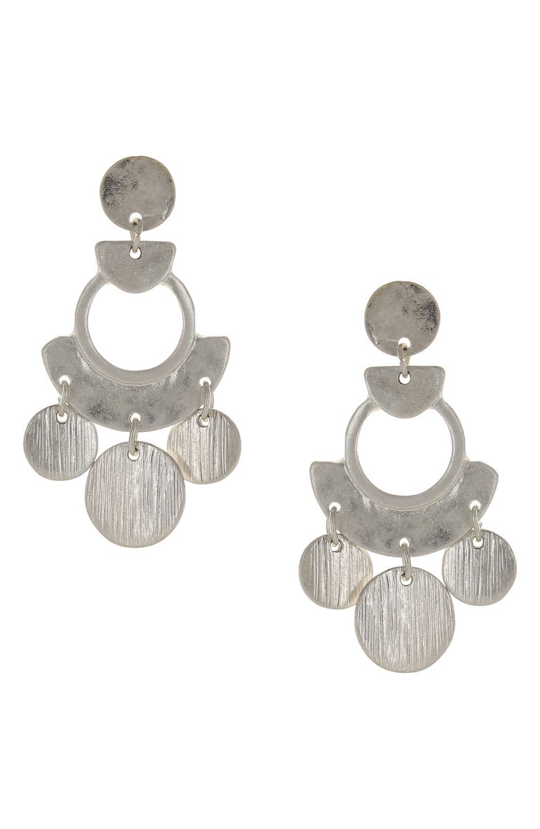 OLIVIA WELLES Coin Circle Drop Earrings, Main, color,