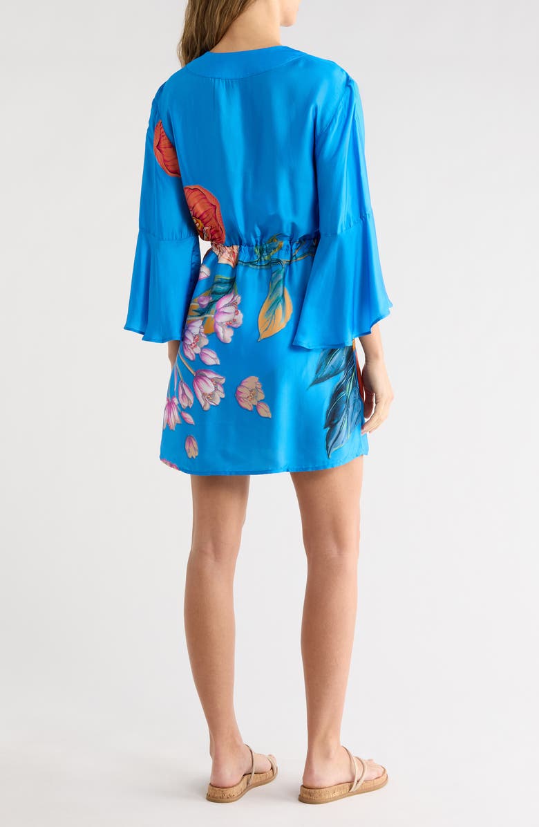 Maaji Tropical Cover-Up Caftan, Alternate, color, Blue