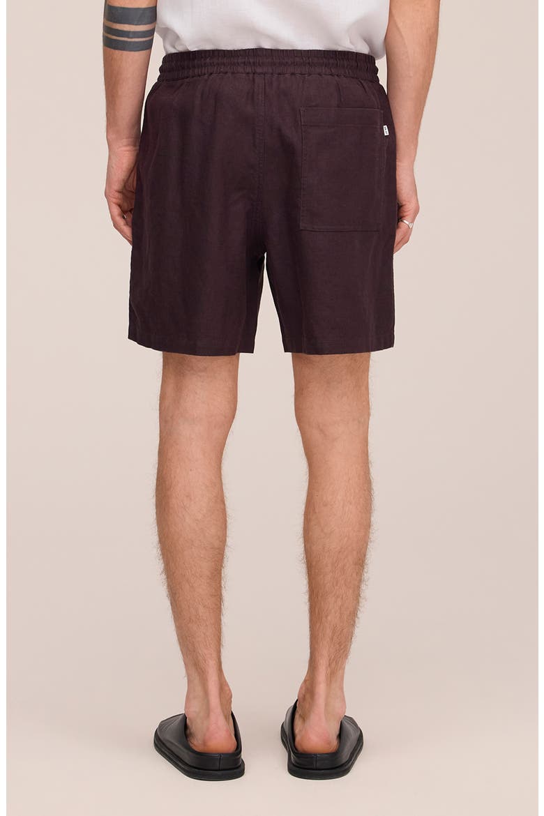 1454 Gregor Linen Drawstring Shorts, Alternate, color, DUSKY PORT