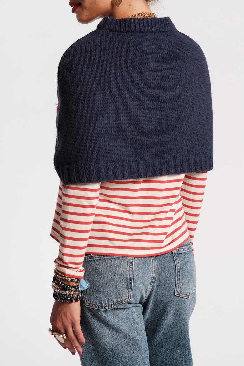 Emma Shrug Poppy, Alternate, color, Navy/Multi