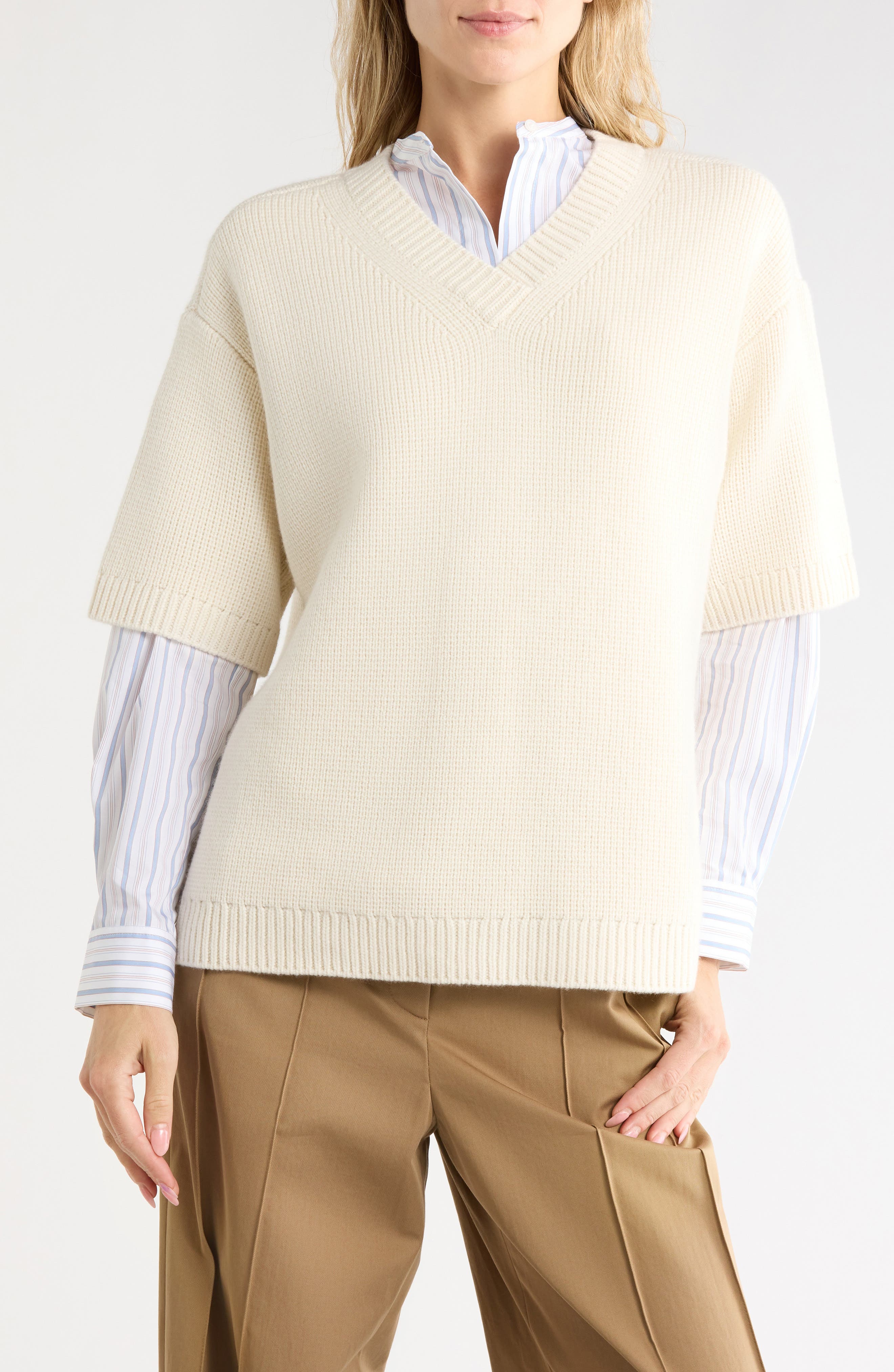 The Big V Cashmere V-Neck Sweater