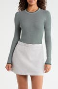 G/FORE Ribbed Stripe Long Sleeve Top