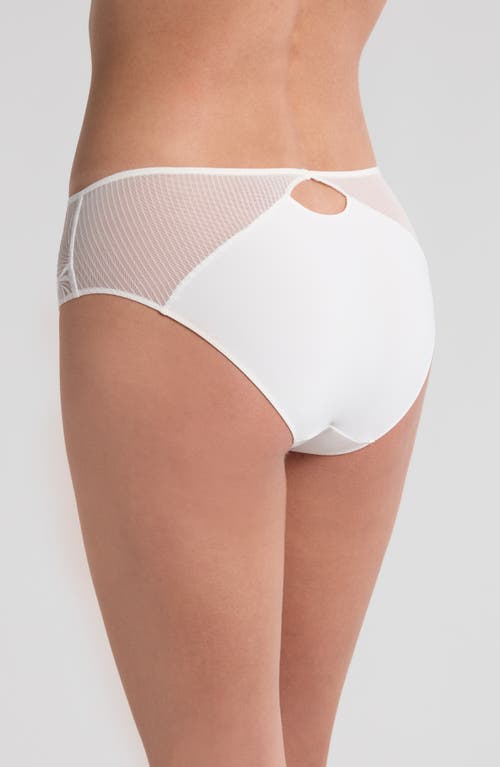 Chantelle Lingerie Legend Mid Rise Bikini Briefs In Milk