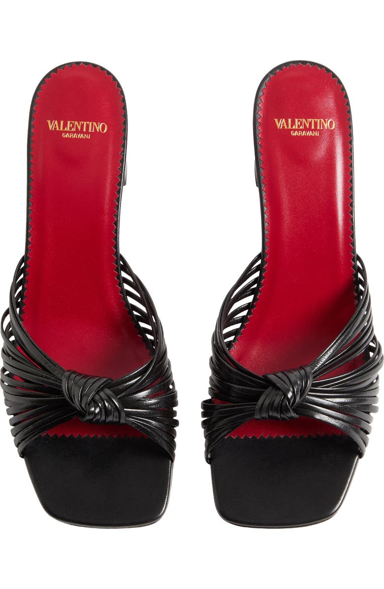 Valentino Annet Block Heel Slide Sandal, Alternate, color, Black