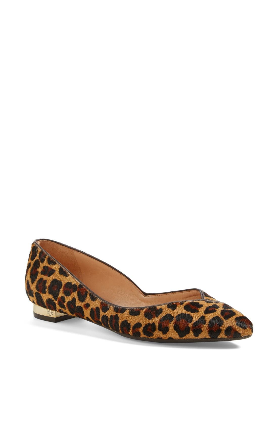 'Nicki' Calf Hair Flat, Main, color, OCELOT LEOPARD/ COCONUT