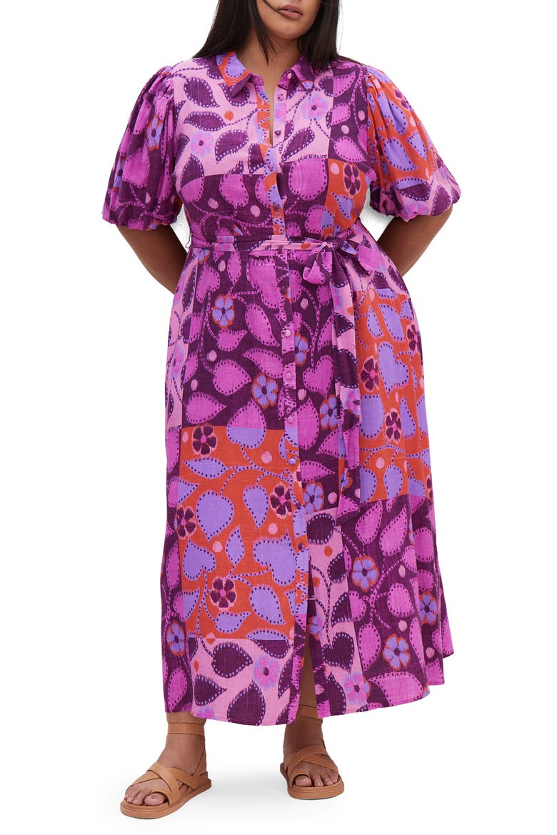 Davina Print Dress, Main, color, PLAYDATE