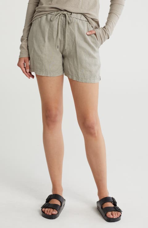 Linen Drawstring Shorts
