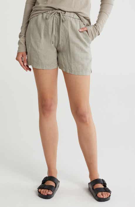 James Perse Linen Drawstring Shorts