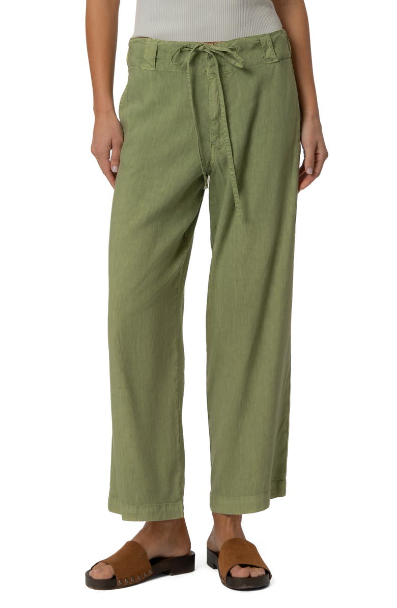 KUT from the Kloth Kate Drawstring Linen Blend Crop Wide Leg Jeans, Main, color,