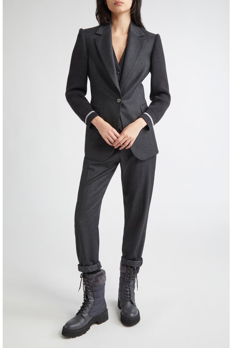 Soft Slim Fit Pants, Main, color, 15 SMOKE GRAY MELANG