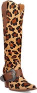 Dingo Spur Crazy Genuine Calf Hair Over the Knee Boot