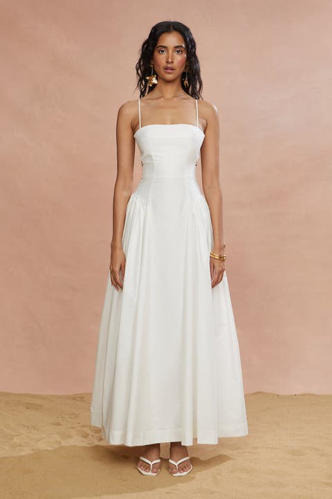 Aliza Midi Poplin Dress