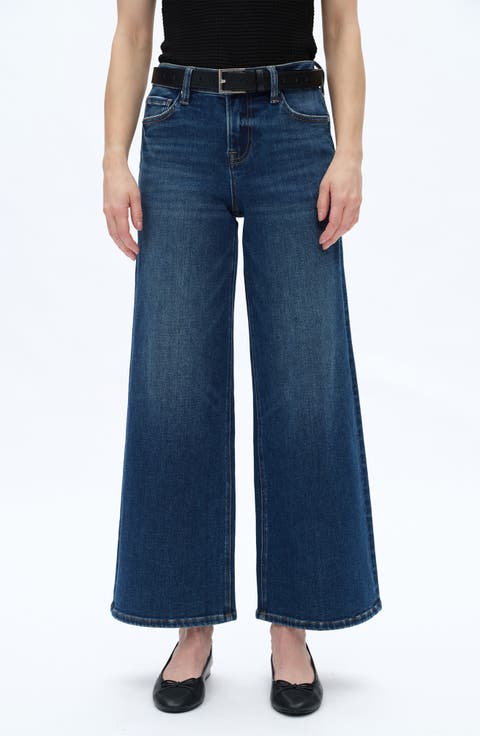 ★E.B.M★ Basic Wide Fit Pants EMO4WPT110 Pima Cotton Stretch Jersey Wide-Leg Pant | EILEEN FISHER