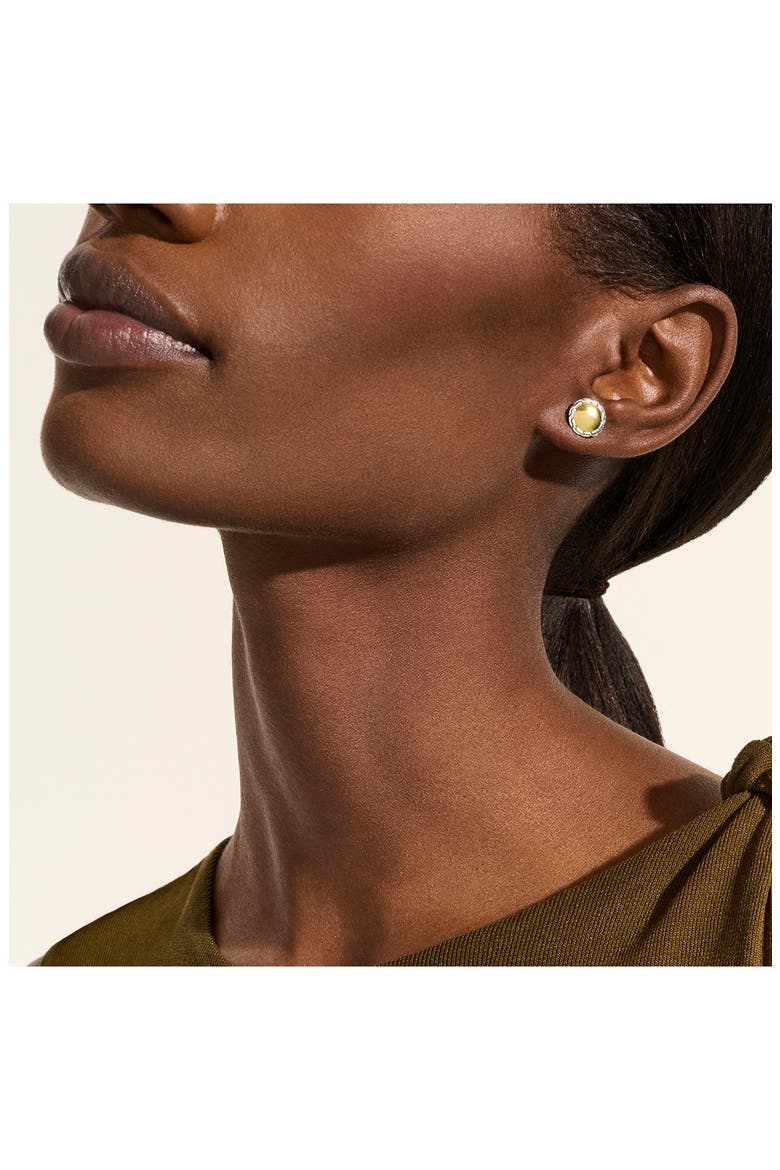 JH Essentials Stud Earrings, Alternate, color, SILVER/ GOLD