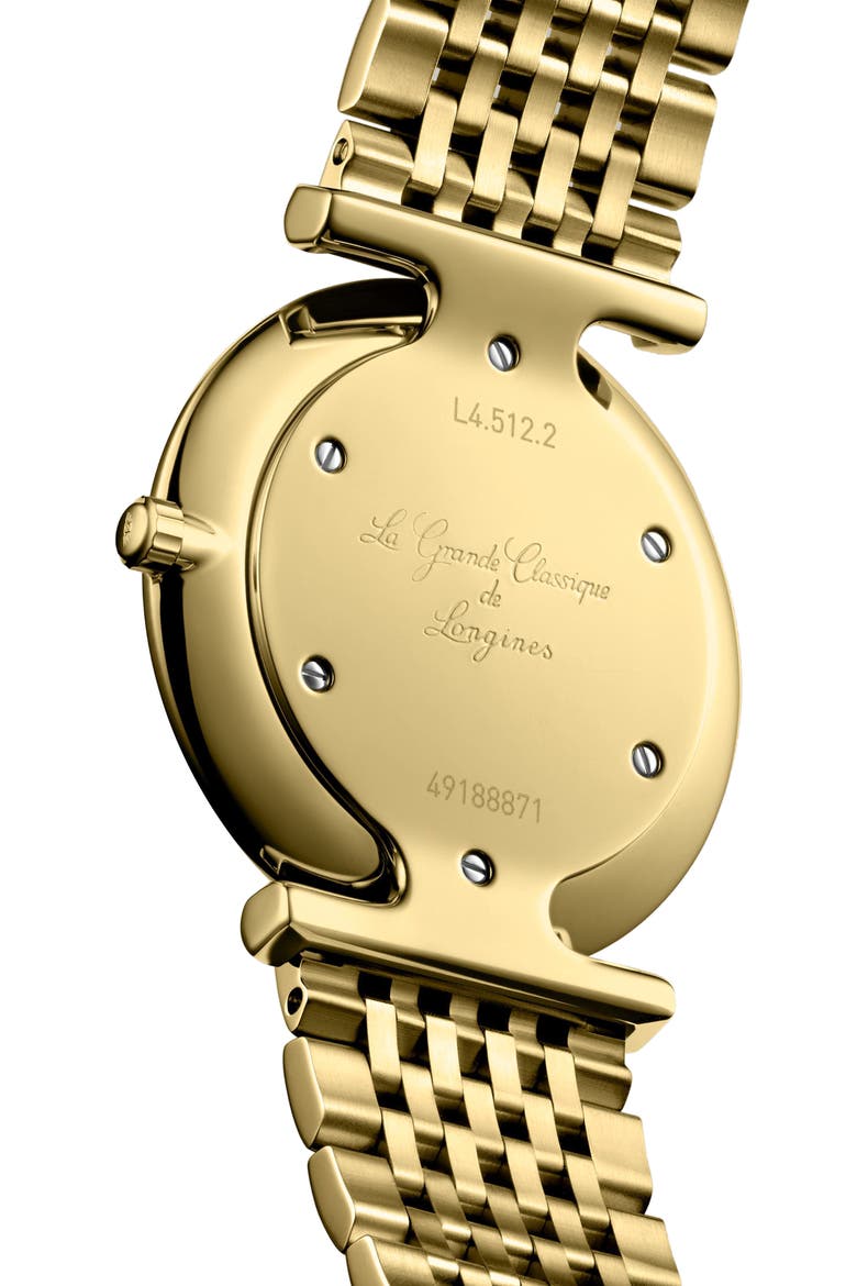 La Grande Classique Diamond Bracelet Watch, 29mm, Alternate, color, YELLOW