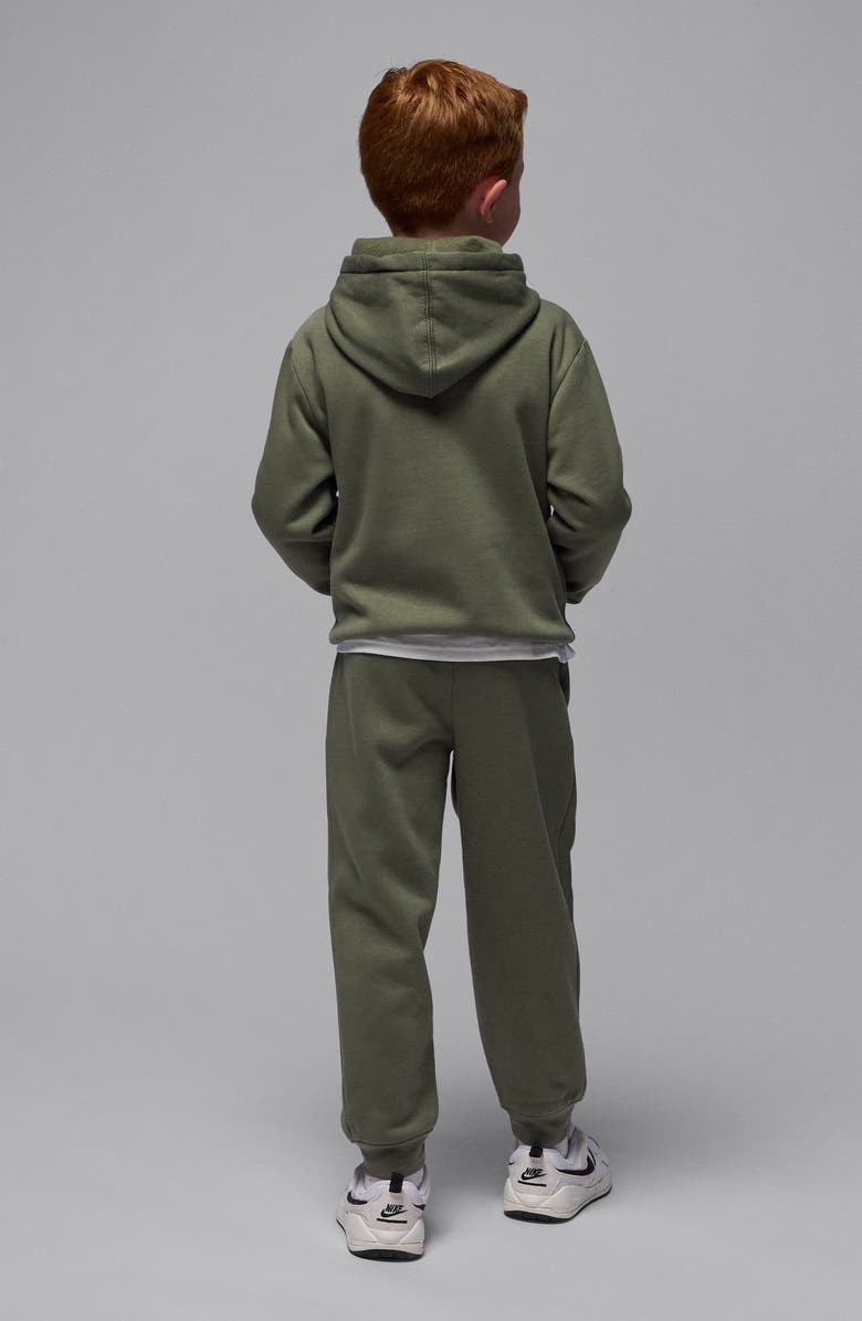 Jordan Kid' MJ MVP Fleece Hoodie & Joggers Set, Alternate, color, Medium Olive