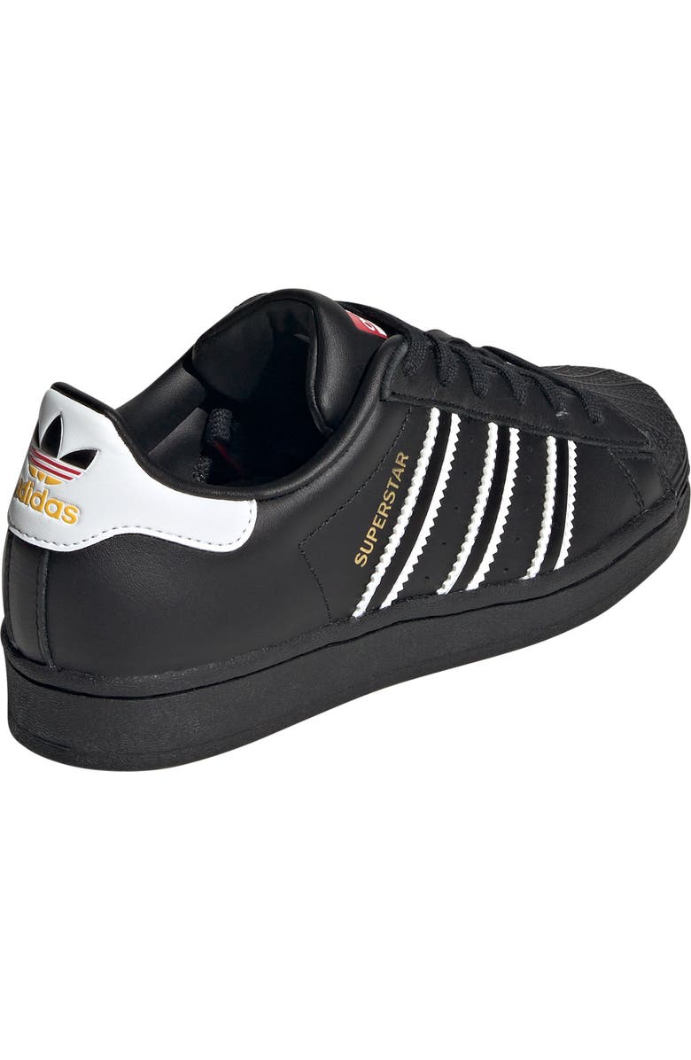 adidas Kids' Superstar Low Top Sneaker, Alternate, color, Core Black