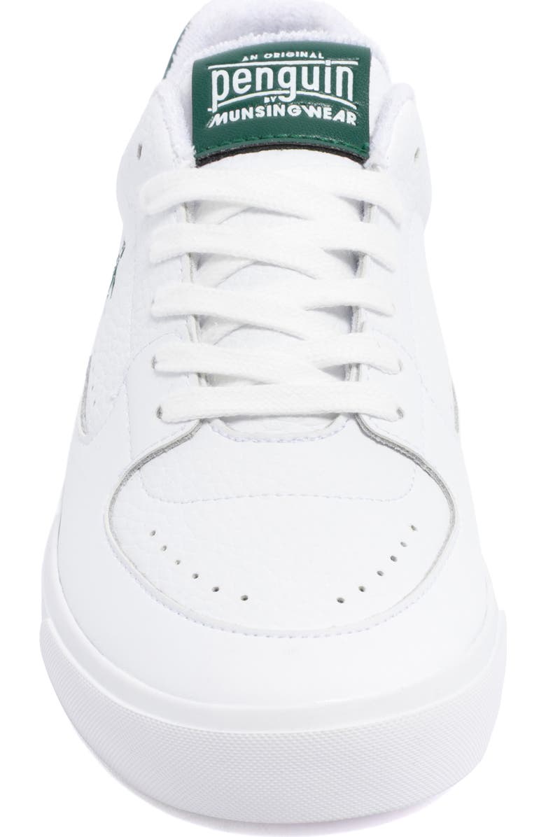 Original Penguin <p>Hadrik Leather Sneaker (Men)</p>, Alternate, color, White/ Sage