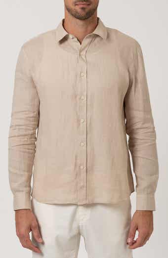 Mavi Jeans Long Sleeve Linen Button-Up Shirt