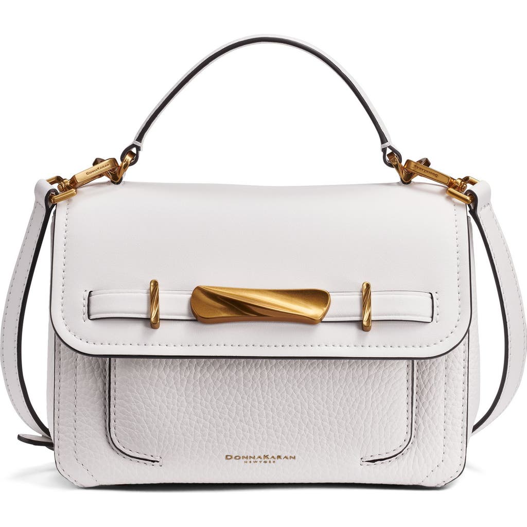 Donna Karan Oceanside Crossbody Bag In Brilliant White