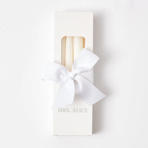 Snow White Candles (Set of 8)