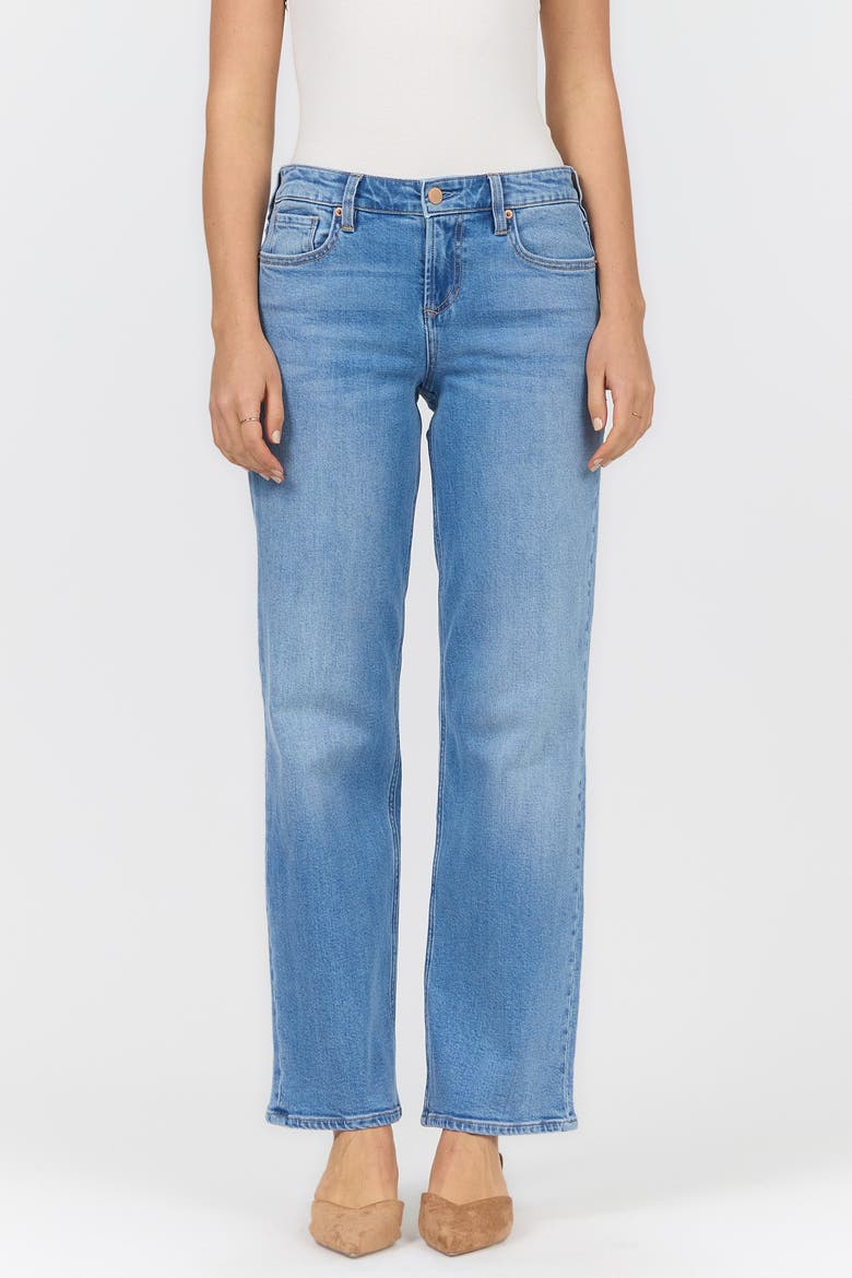 Taylor Mid Rise Straight Leg Jeans, Main, color, Noble City