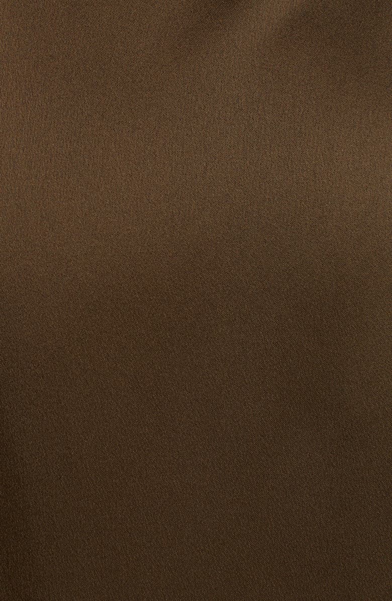 Rosetta Getty One-Shoulder Satin Wrap Evening Gown, Alternate, color, 