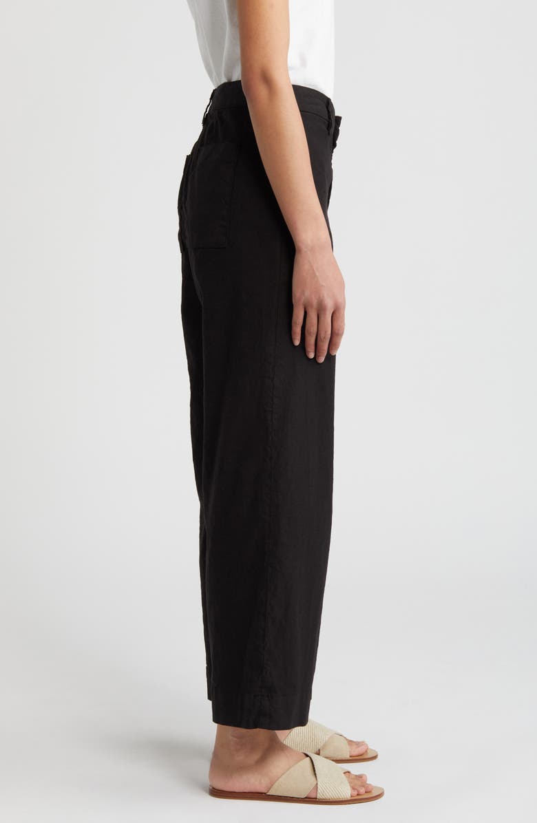 Frank & Eileen Wexford Wide Leg Pants, Alternate, color, Black