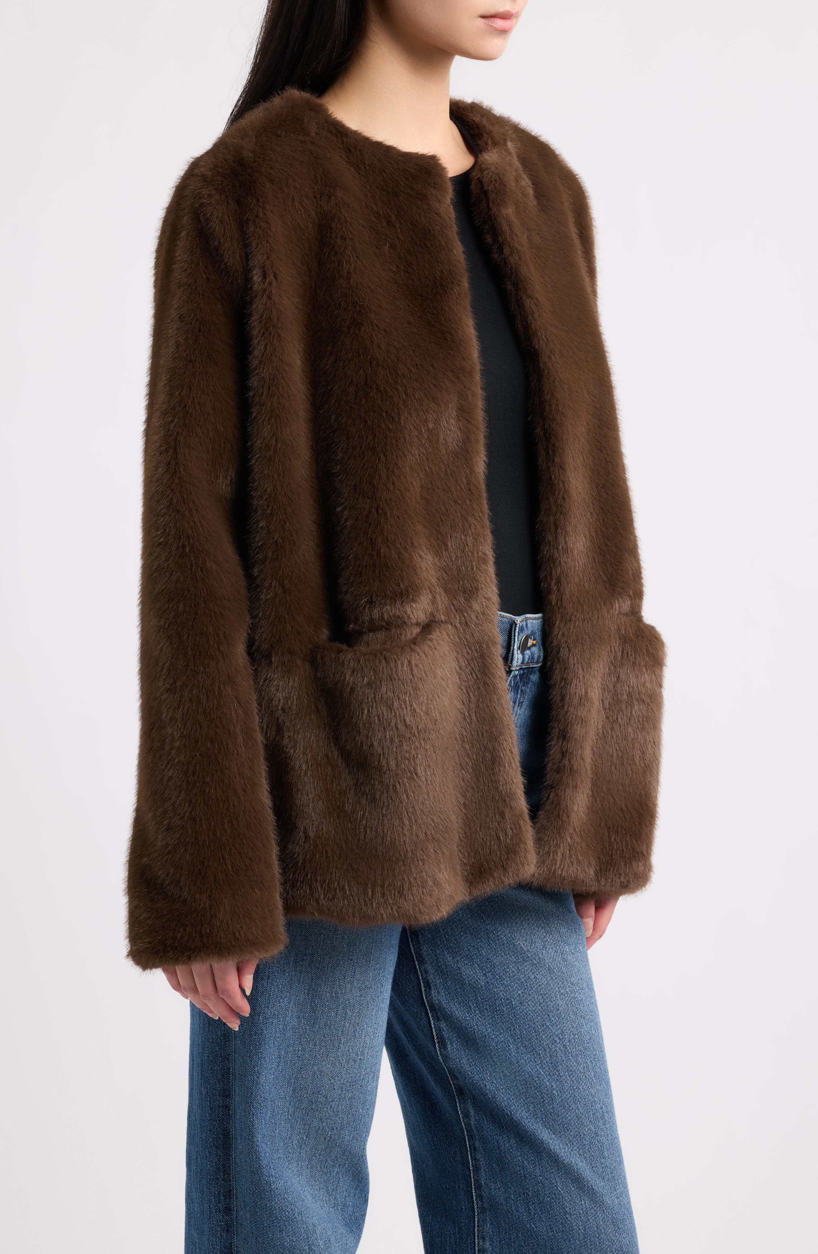 dRA Lucia Faux Fur Coat (Women) | Nordstrom
