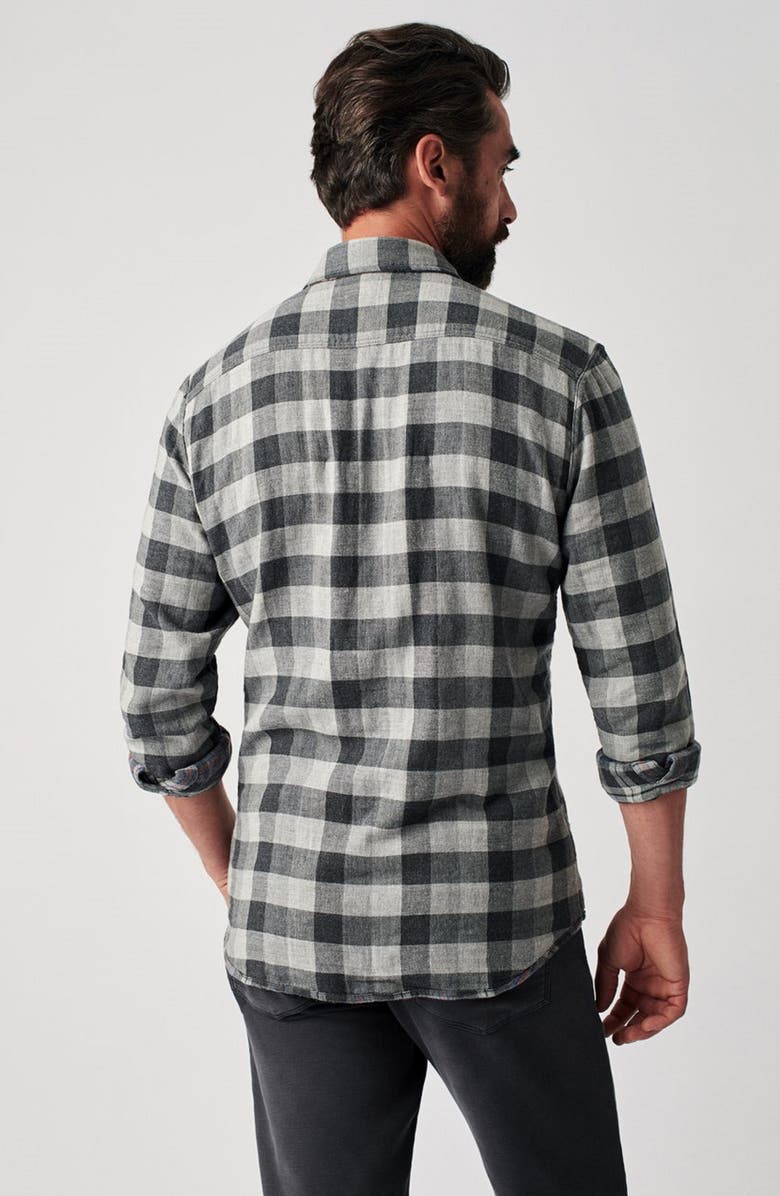 Faherty The REversible Plaid Organic Cotton Button-Up Shirt, Alternate, color,