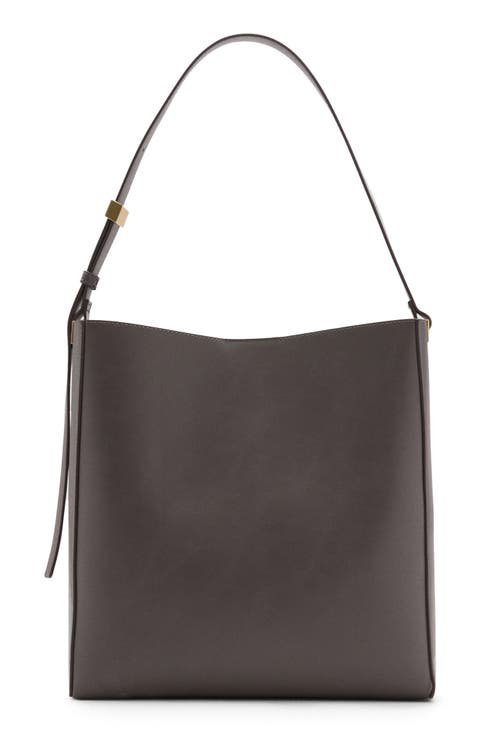 Faux Leather Shopper Bag