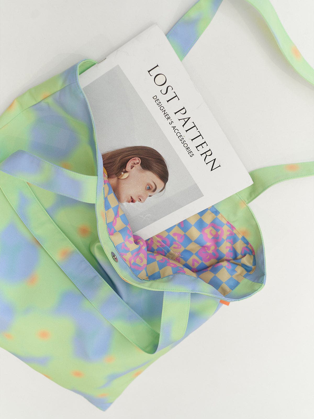 Lost Pattern NYC "Day Dream" Tote Bag, Alternate, color, Aqua Green