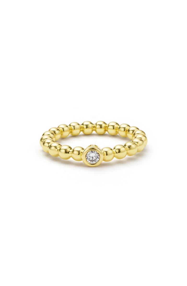LAGOS Caviar Diamond Ring, Alternate, color, Gold