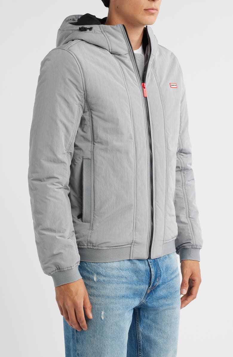 Hunter Horley Hooded Water Resistant Ripstop Jacket, Alternate, color, 036 Castlerock