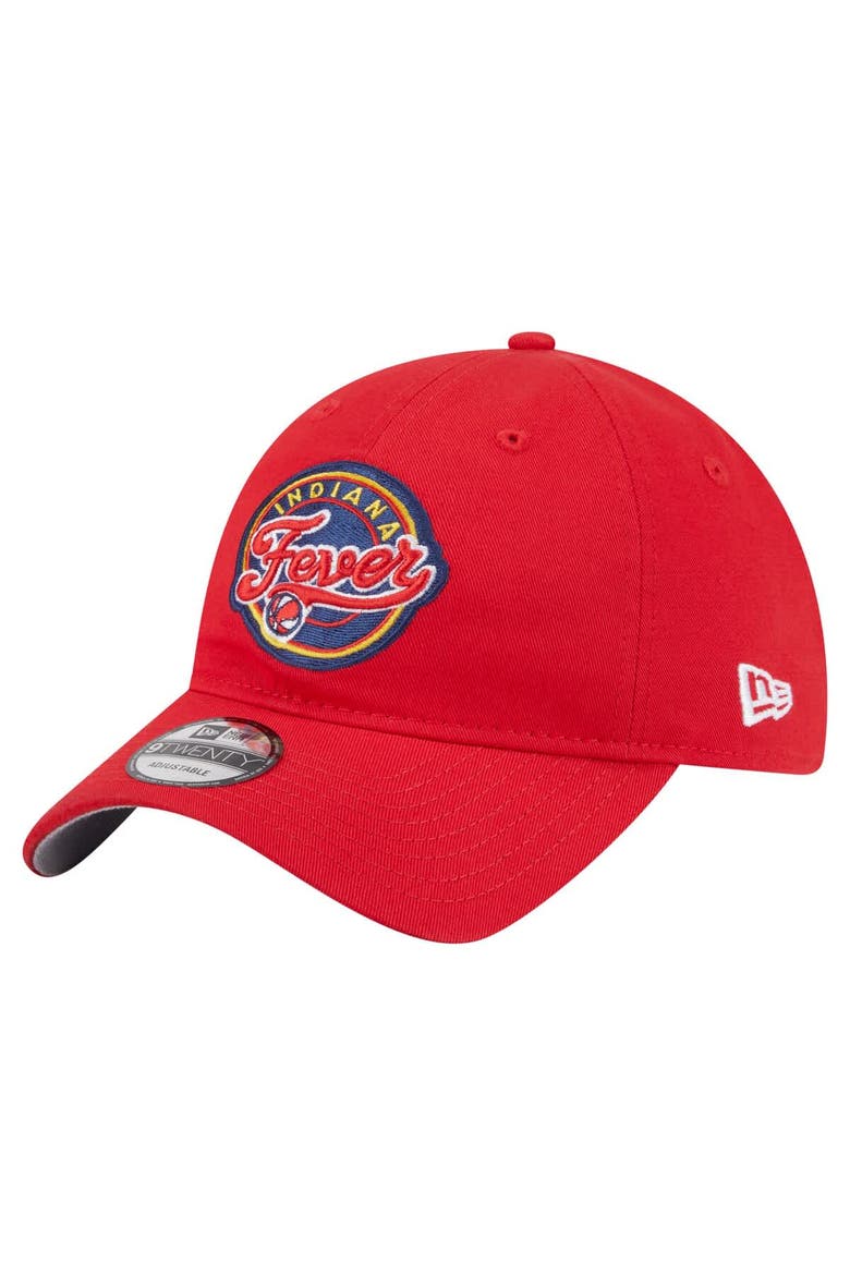 Unisex New Era  Red Indiana Fever 9TWENTY Established Date Side Patch Hat, Alternate, color, Red
