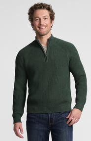 Lands' End Drifter Quarter Zip Sweater