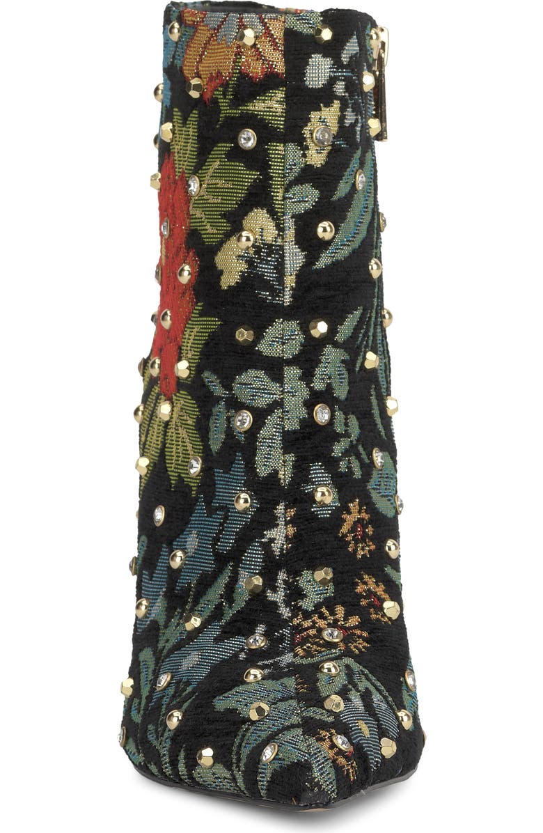 Jessica Simpson Wilonix Pointed Toe Bootie, Alternate, color, Black Floral Multi