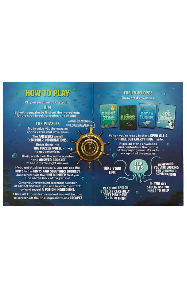 Professor Puzzle Escape From The Aquarium Puzzles, Alternate, color, Multicolored