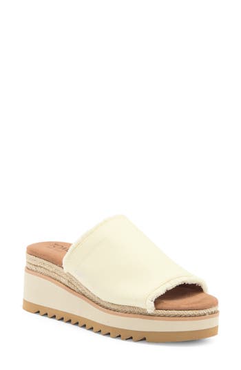 TOMS TOMS GAMULE PLATFORM WEDGE SANDAL 