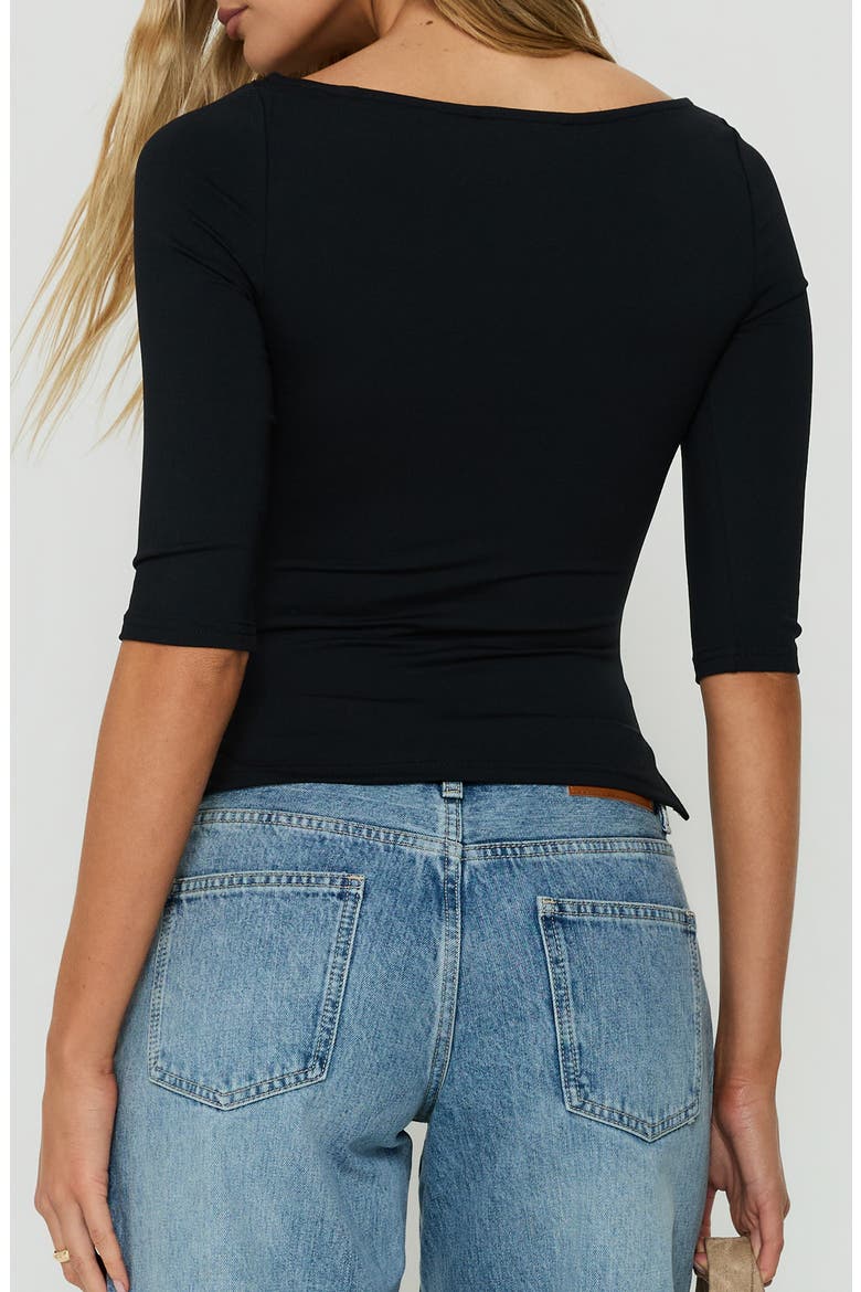 Daily Define Boat Neck Top, Alternate, color, BLACK