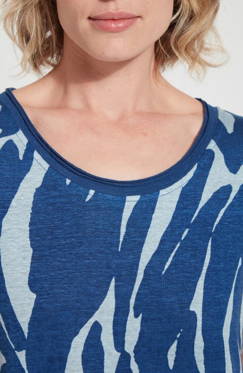 Lyssé Printed Classic Tunic In Capillary Waves