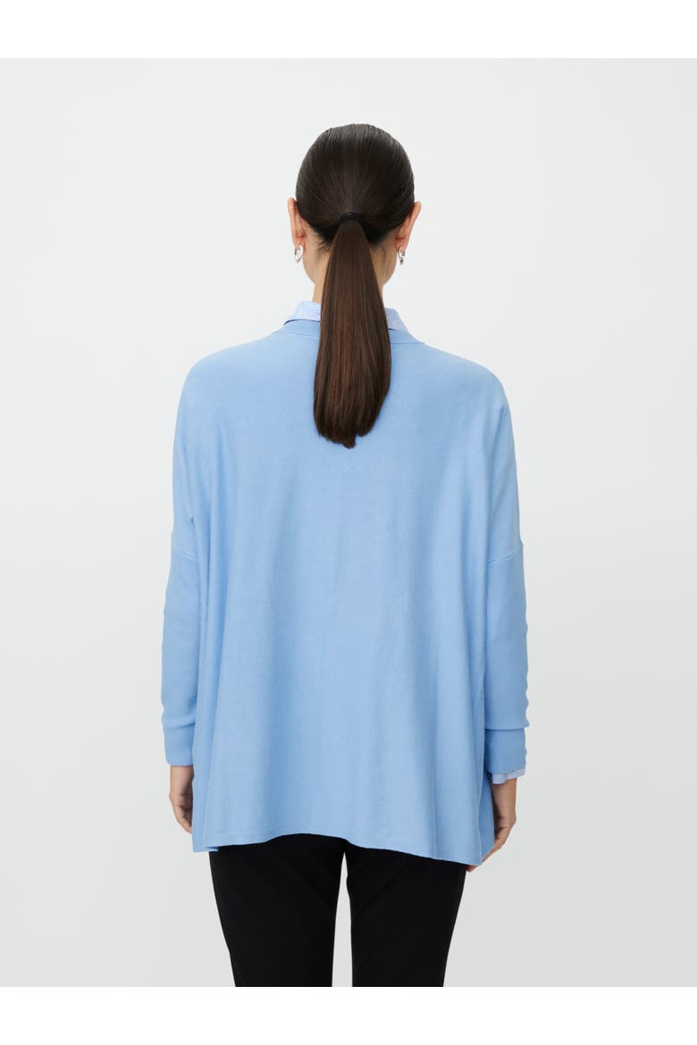 MaFronia V-Neck Relaxed Fit Sweater, Alternate, color, Placid Blue