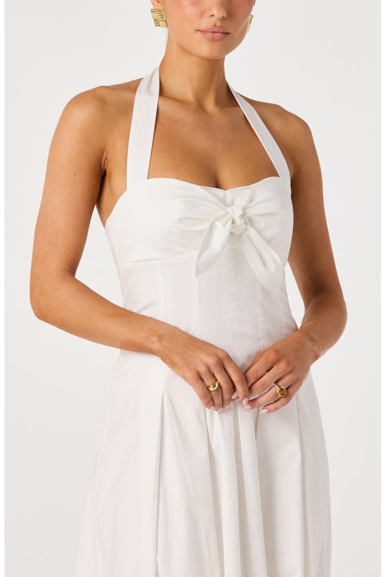 Janae Halter Midi Dress, Alternate, color, WHITE